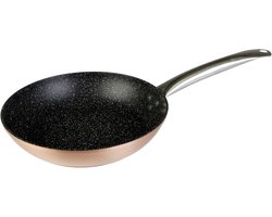 Wecook Gesmeed Aluminium Braadpan - Zwart/Koper - 22 cm - Oven- en Vaatwasmachinebestendig