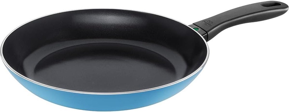 Ronde Koekenpan 28 cm - Blauw - Aluminium - Geschikt voor Alle Kookplaten Inclusief Inductie - zonder Merknaam