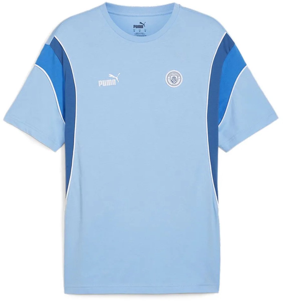 Puma Manchester City Football Archive T-shirt Met Korte Mouwen Blauw M Man,Vrouw