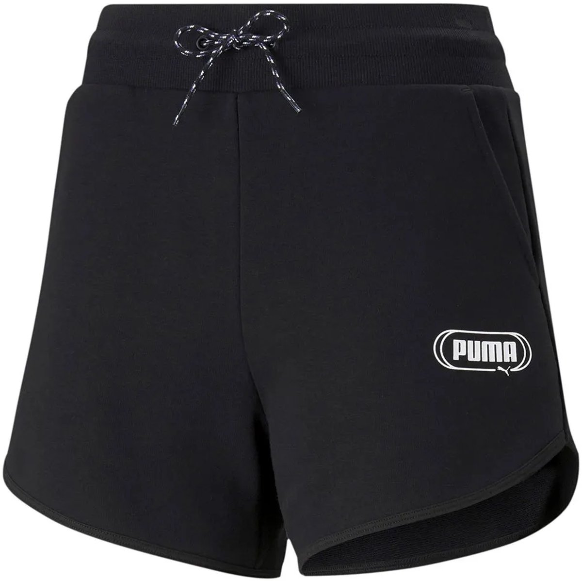 Puma Rebel 4´´ Shorts Met Hoge Vrouw Zwart