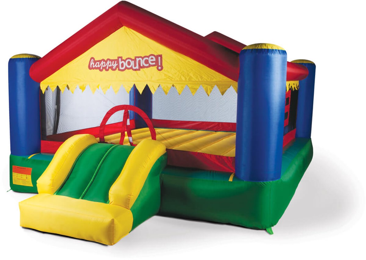 Avyna Springkussen Party House Big 3-in-1 – Met Glijbaan – 400x500 cm – Inclusief Blower – Voor Thuisgebruik