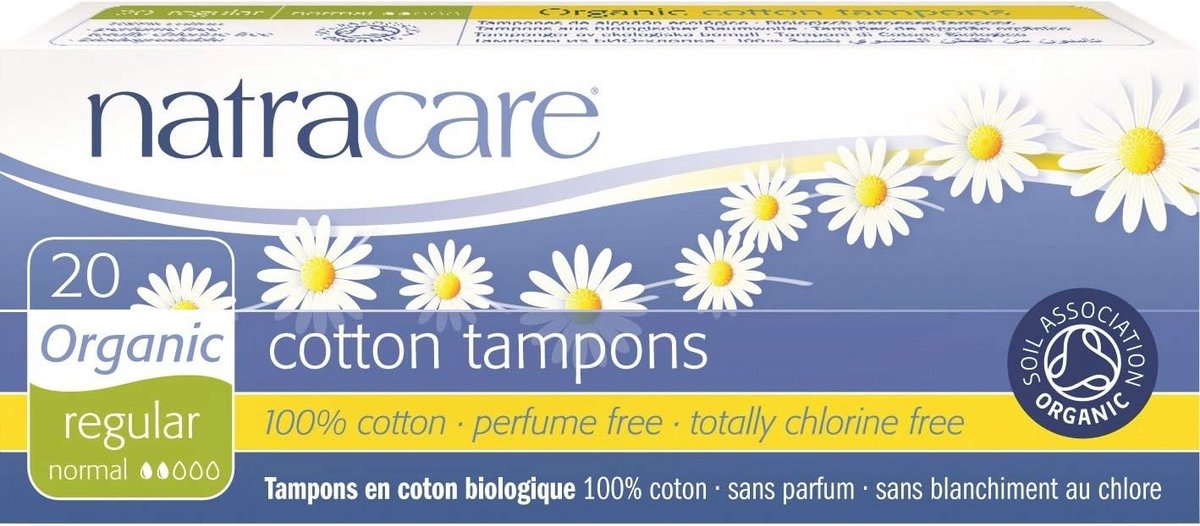 8 x 20 Natracare Bio Katoenen Tampons - Natuurlijk & Comfortabel