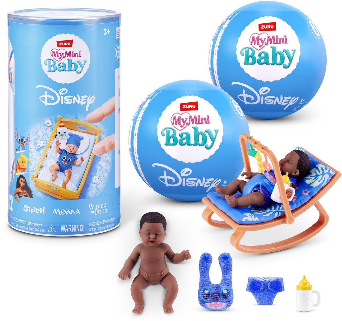 ZURU My Mini Baby Disney Serie 1 - Winnie de Pooh en Stitch - 2 Pack