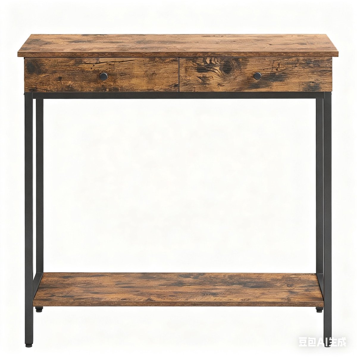 Industriële consoletafel – Met 2 lades – Staal