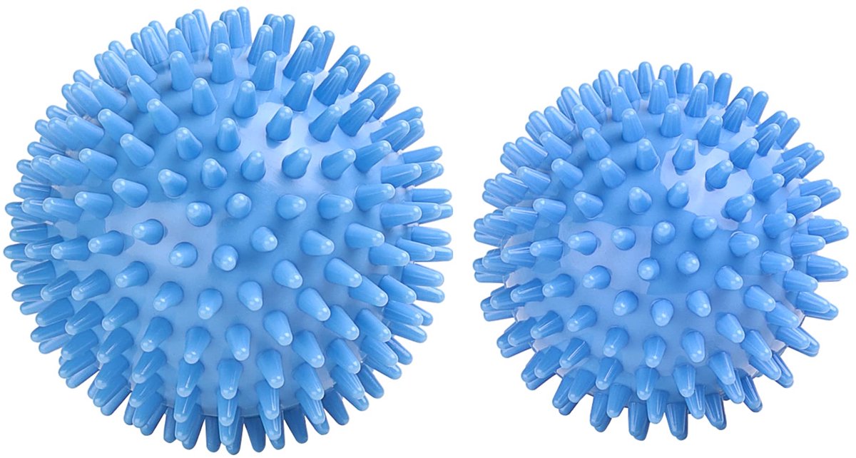 IMPERATORIS® Massage Ball - Trigger Point Ball - Spiky Ball for Foot Massage and Back - Physiotherapy and Recovery - 7 cm en 9 cm - 2 Stuks - Blauw