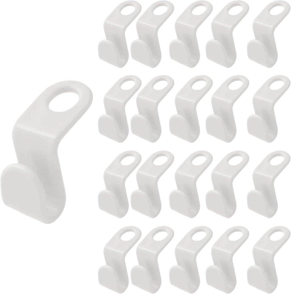 Ruimtebesparende kledinghanger connector haken - 20 stuks voor optimale kastorganisatie