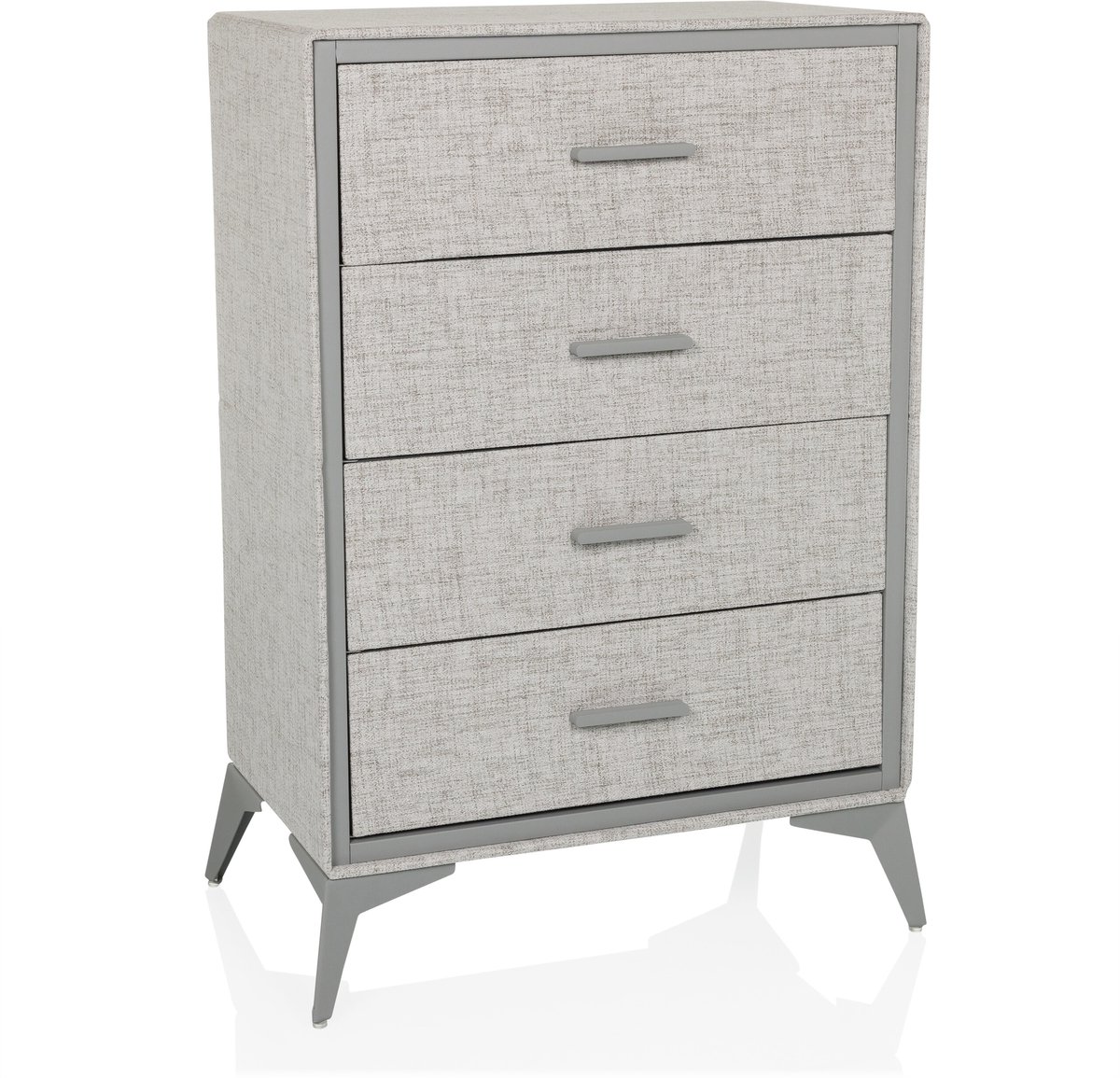 hjh LIVING Commode SKUFFY 64 x 35 x 90 cm 4 laden grijs hjh LIVING