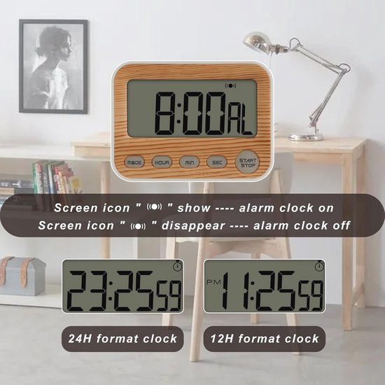 6-cijferige Game Challenge Countdown Timer met Stopwatch Knop, Fitness Timer Interval Timer, LED Digitale Wandklok, Ideaal for Variety Show Props, Speed Races, Gym 6-cijferige Game Challenge Countdown Timer met Stopwatch Knop, Fitness Timer Interval Timer, LED Digitale Wandklok, Ideaal for Variety Show Props, Speed Races, Gym