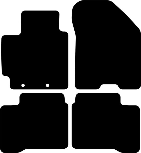 Tapis de voiture sur mesure pour Suzuki Swift 2017 - 2024 - 4 pièces - Basic - Version: Système de montage 1