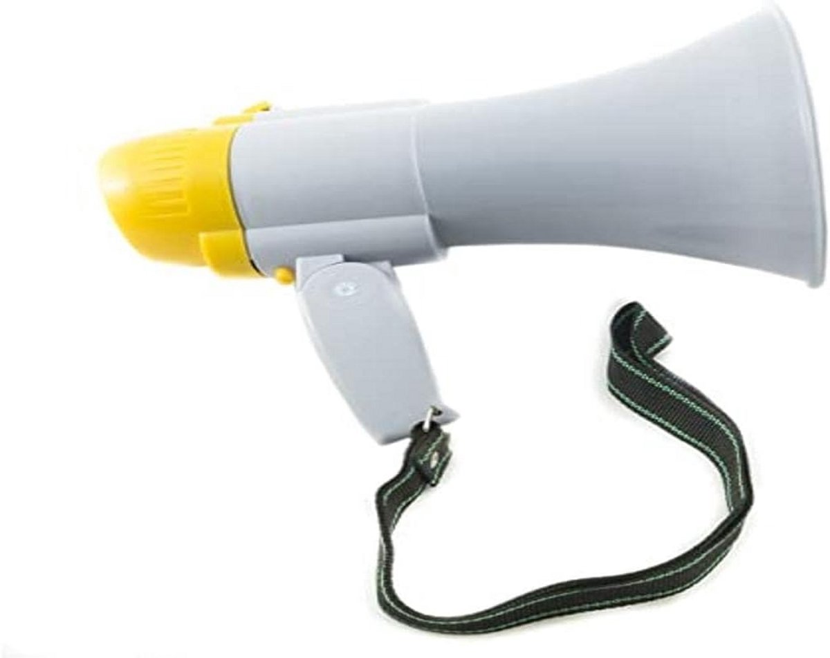 Professionele Draagbare Megaphone - Wit - Geluidversterker