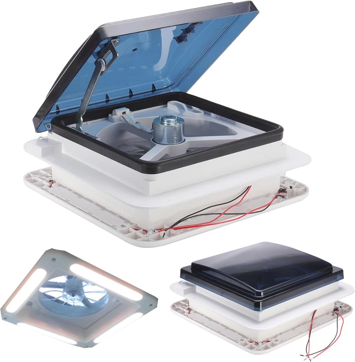 12V Dakventilator voor Motorhome met LED Verlichting - Verkoop Ventilatie en Afvoer