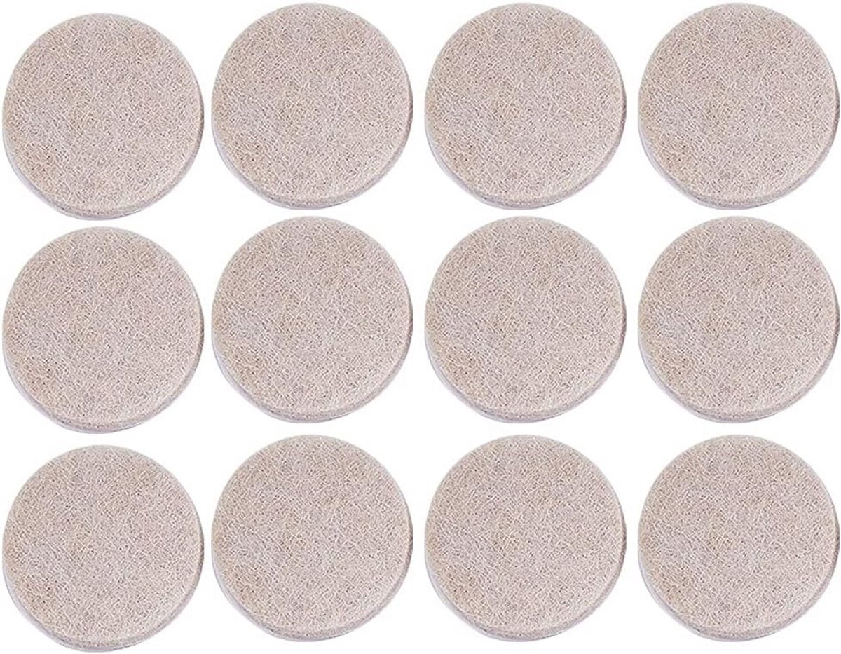 54 Stuks Vilt Pads voor Meubels - Vloerbeschermers voor Houten Vloeren - 2.7CM
