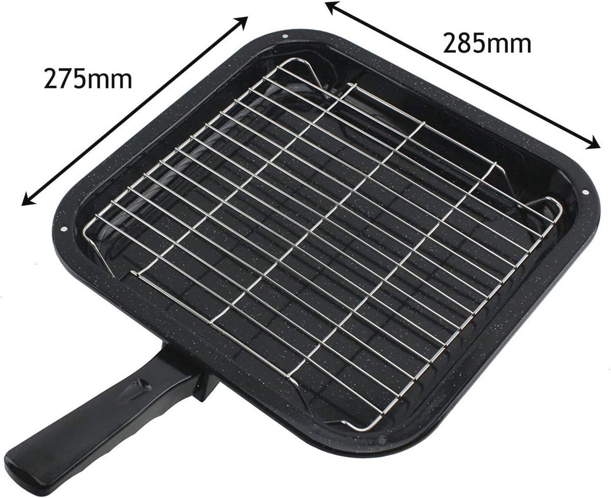 Vierkante Grillpan met Afneembare Handgreep voor Ovens en Fornuizen