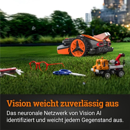 Robotgrasmaaier Landroid Vision S250 – AI obstakeldetectie – 250 m² – App-bediening – Zonder kabel – Hedgehog Protection
