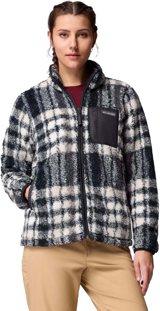 Columbia West Bend™ Bedrukte Sweatshirt Met Volledige Rits Ii Fashion Wear Vrouwen Zwart
