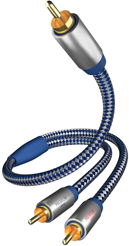 in-akustik Premium Y Subwoofer kabel Cinch - 2x Cinch 3,0 m