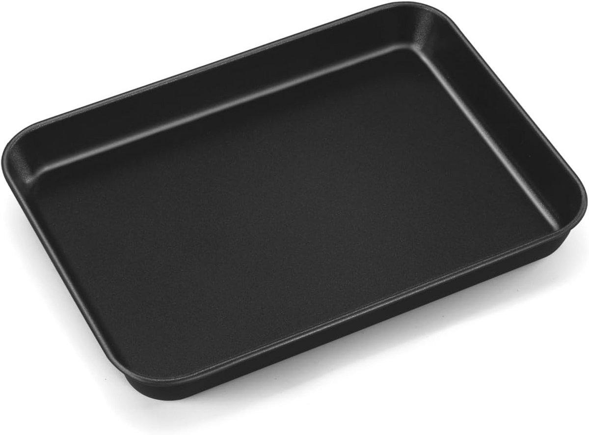 Rechthoekige Bakplaat met Antiaanbaklaag voor Koken en Bakken - Gezond en Robuust (23,7 x 17,7 x 2,5 cm)