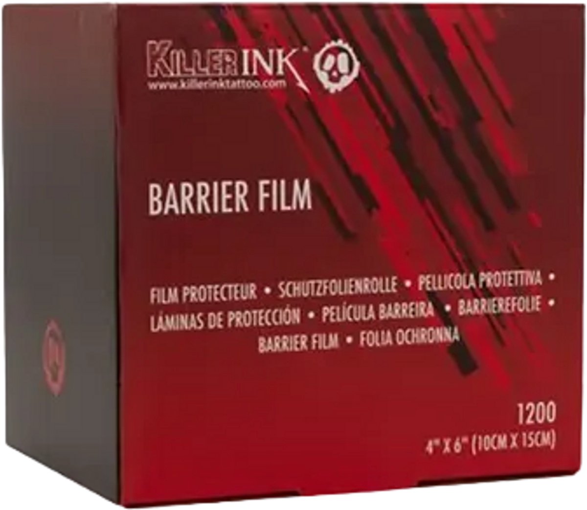 Box of 1200 Killer Ink Barrier Film Roll – Clear