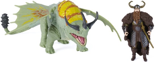 Entraîner un Dragon - Broyeur de Crâne et Stoick Duo de Vikings Figurines d'Action – Figurines de Jeu
