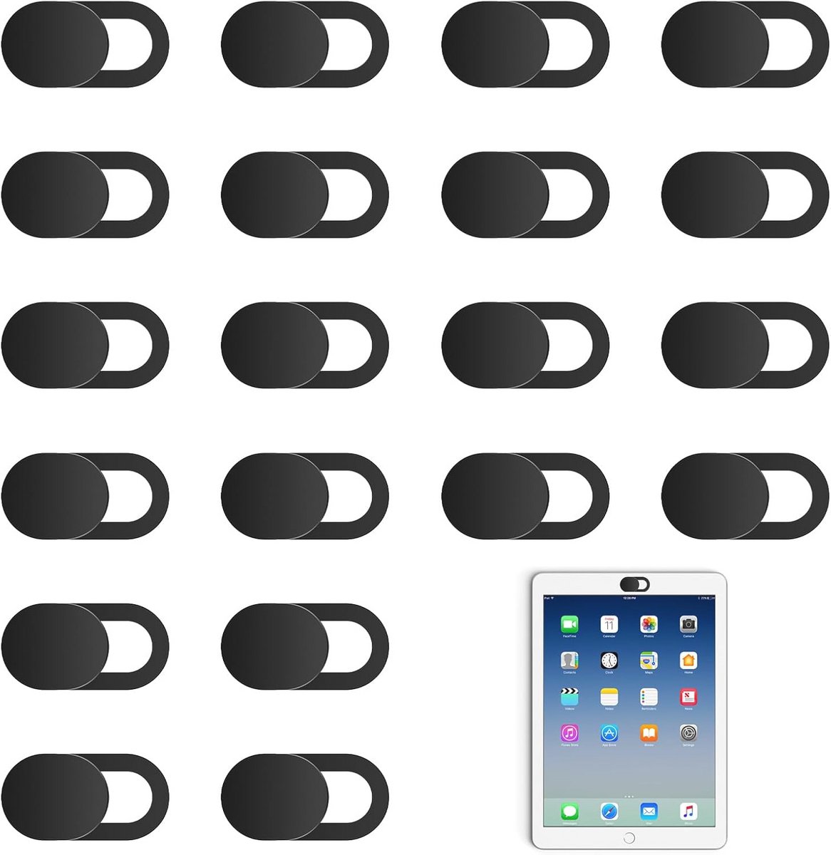 Laptopcamera Afdekking - 20 Stuks Ultradunne Webcam Cover voor Privacy Bescherming