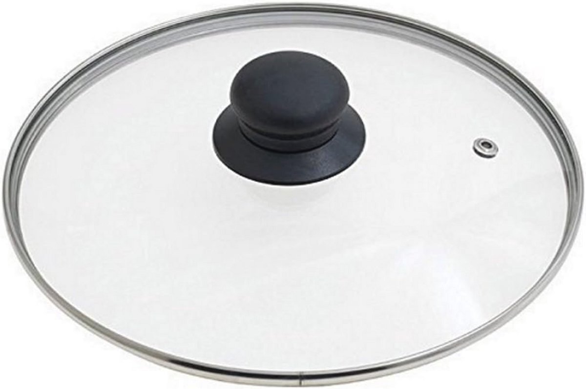 Transparante glazen deksel 14 cm voor kookpotten