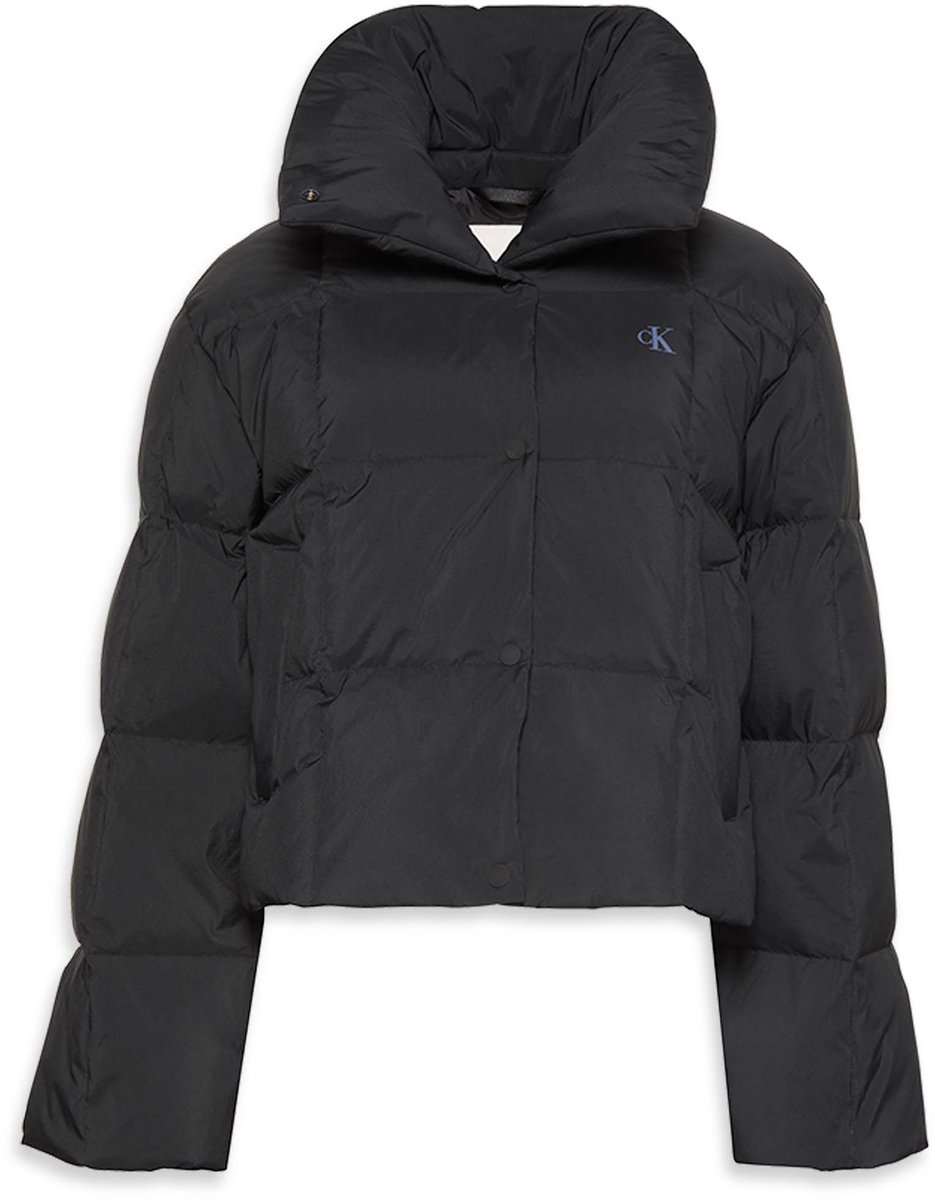Ck Jeans Korte Donsjas Puffer U Fashion Wear Vrouwen Zwart