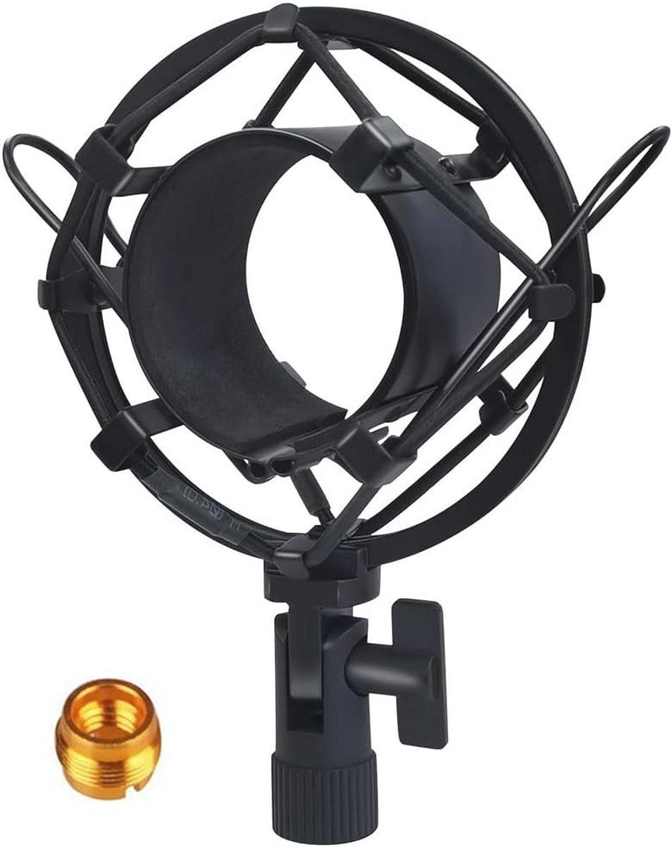 Microfoon Schokmount 42-47mm met Metaaladapter - Anti-Vibratie