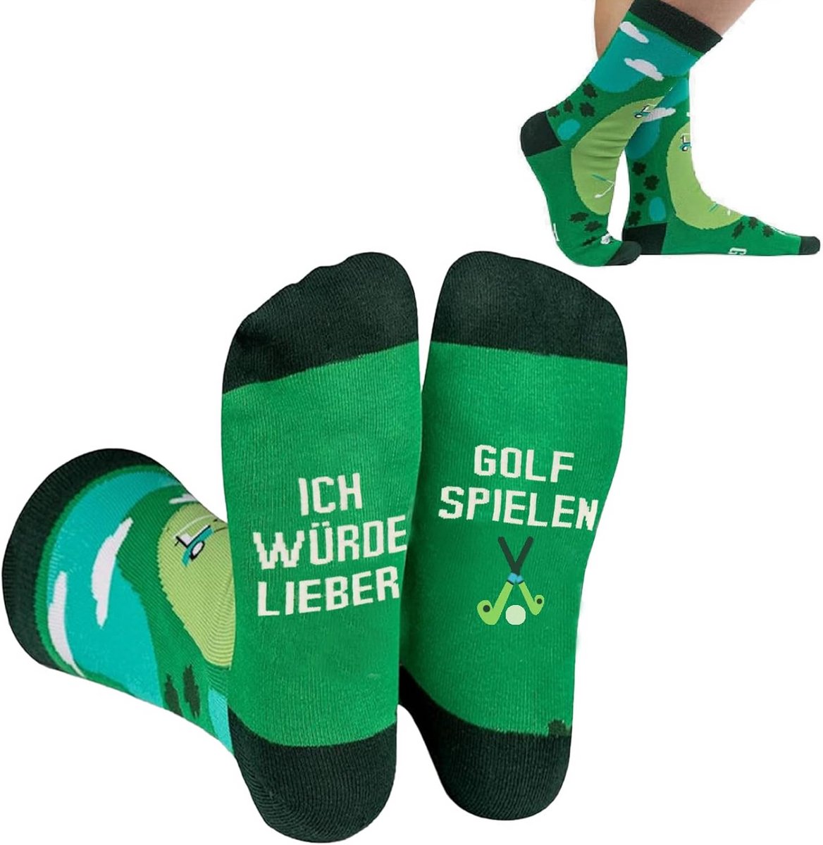 Grappige Katoenen Golfsokken voor Mannen en Vrouwen - Casual en Kleurrijk Geschenk voor Golfliefhebbers