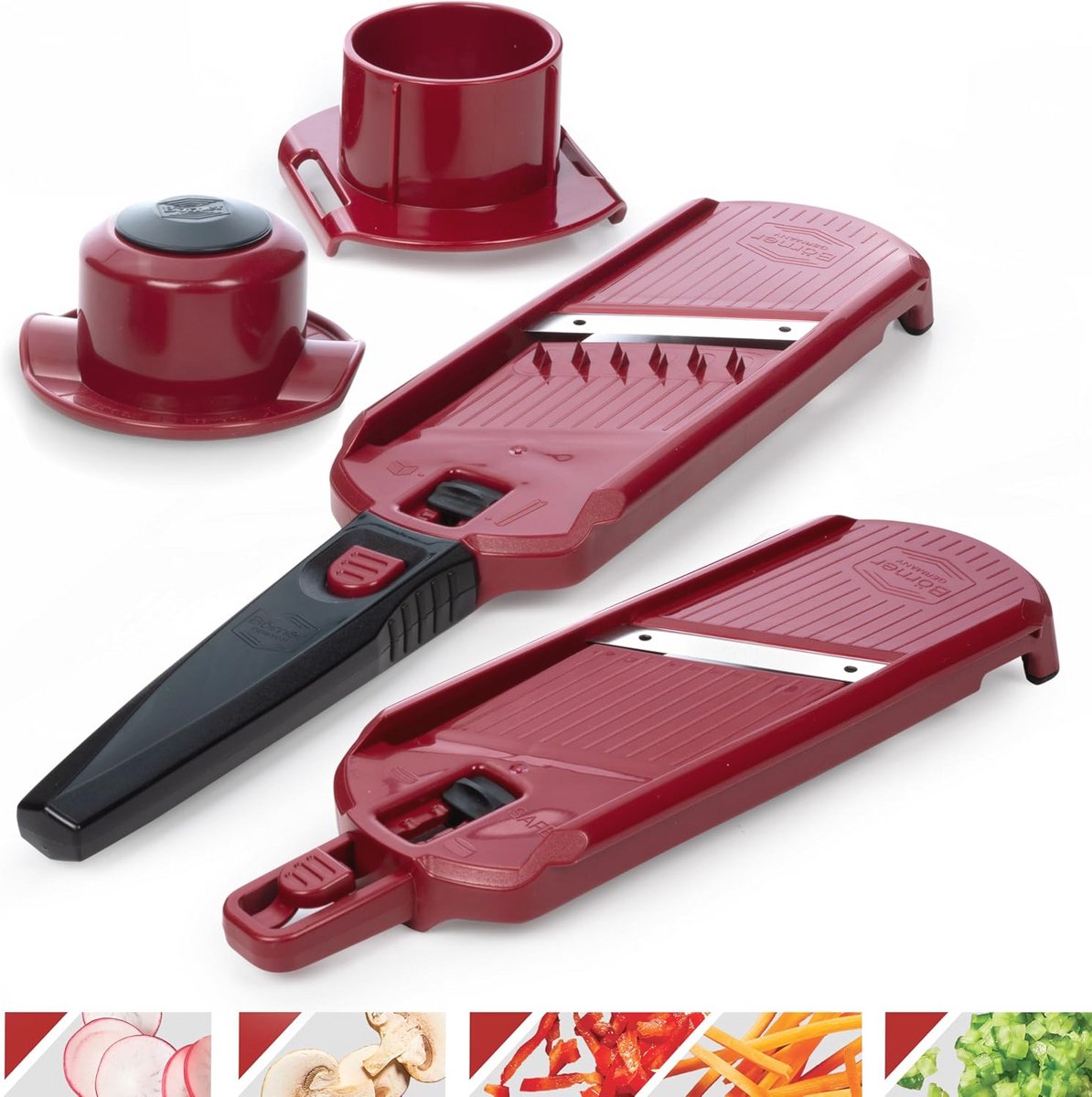 Multi-Cutter Mandolin Set - 5-delige Slicer en Dicer voor Groenten en Fruit