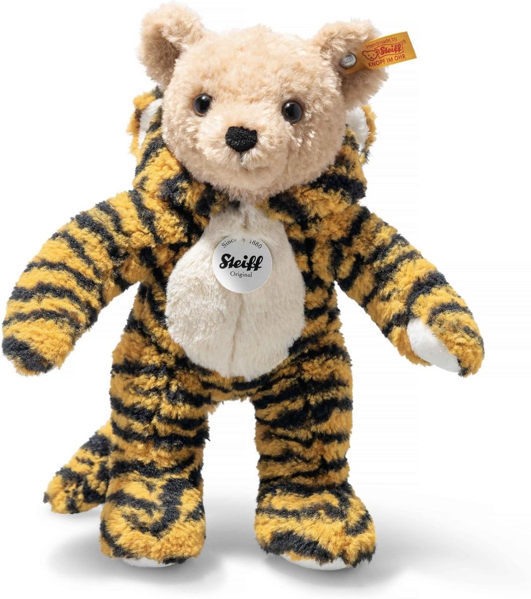 Knuffeldier Hoodie-teddybeer Tijger 27 cm - Schattige Pluche Vriend voor Kinderen