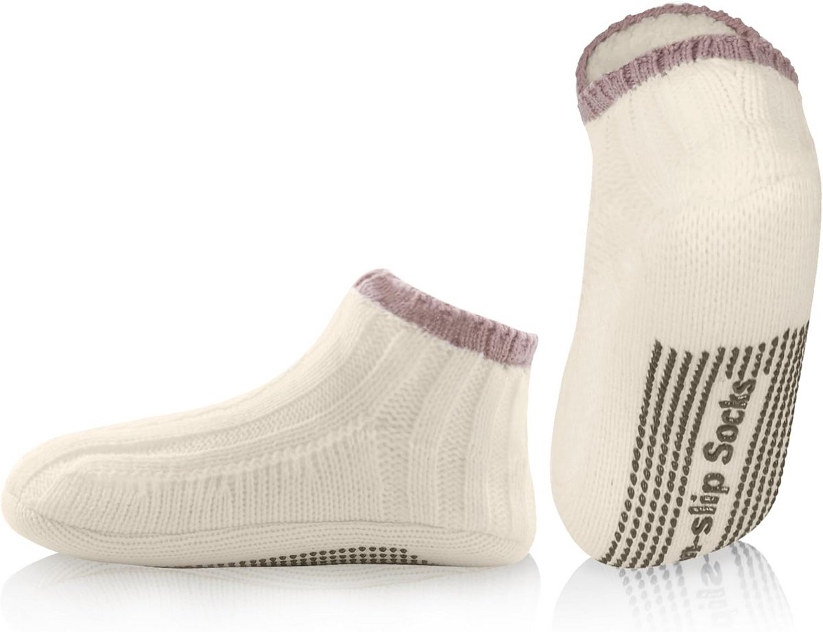 Warme en Pluizige Vrouwen Slipper Sokken - Antislip Fleece voor Winter en Thuis