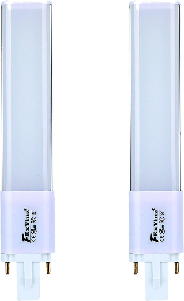 2 stuks G23 LED Lamp 6W Koud Wit 6000K Lichtopbrengst 600 Lumen Energiezuinige PL Buis