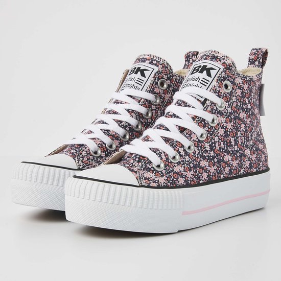 British Knights - Kaya Mid Dames Sneakers Hoog - Maat 36 - Bloemen - Vrouwen Schoenen