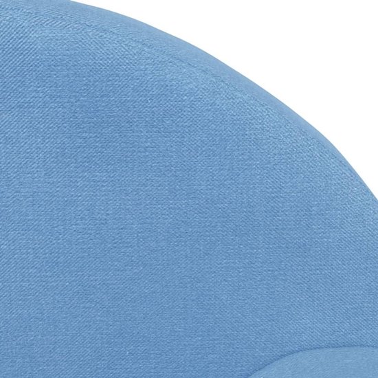 Kindersofa Kinderbed Zacht Pluche Blauw - Comfortabele Slaapbank voor Kinderkamer van Merkloos — afbeelding 2