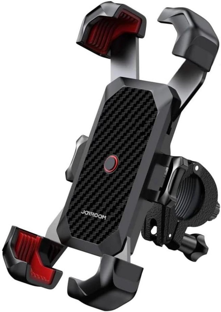 Stevige Metalen Fiets Telefoonhouder Universeel Verstelbaar - Zwart