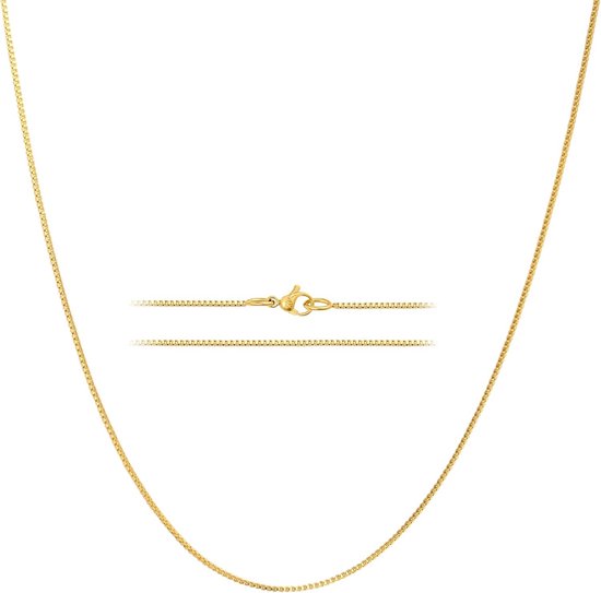 Zonder Minimumprijs - Ketting met hanger - 14 karaat Geel goud - 0.07ct