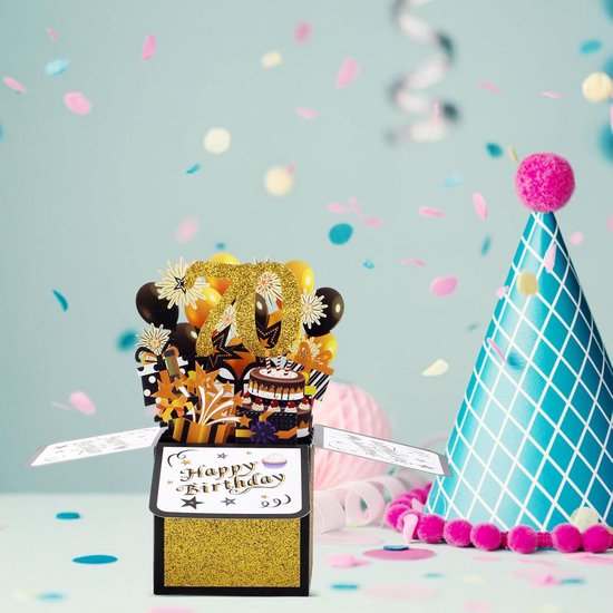 Gitaar Ontwerp 3D Pop Up Card Wenskaart Verjaardagskaart Gitaar Gift Muziek Cadeau Voor Gitarist Muzikant (Zwart
