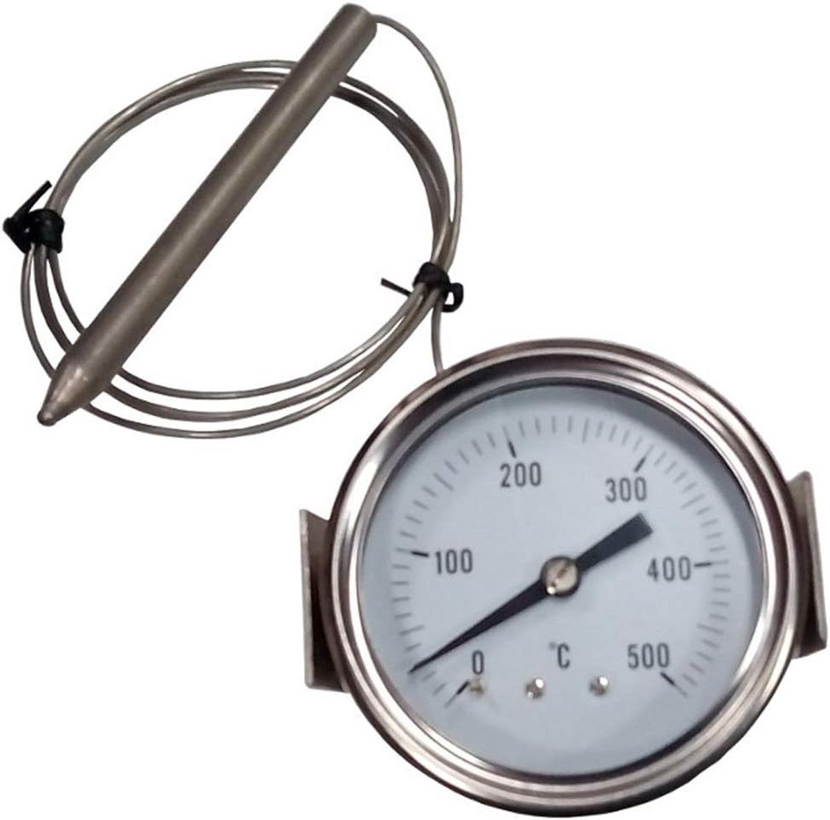 Piekthermometer 0-500°C voor Pizzaoven, BBQ en Houtkachel