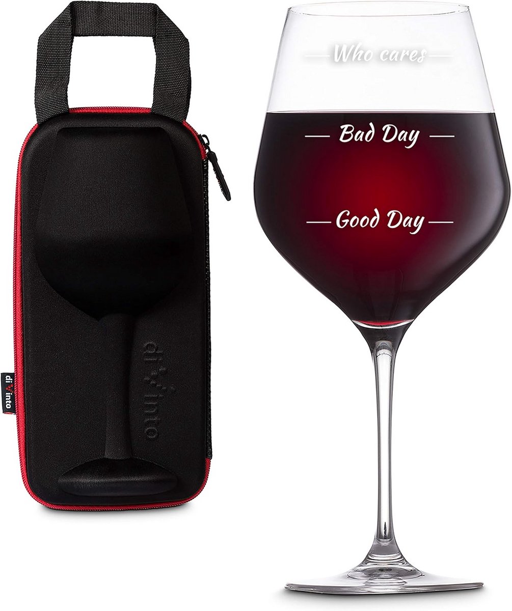 Extra Groot Wijnglas 860ml met Stemmingsindicatie - Cadeau voor Wijnliefhebbers