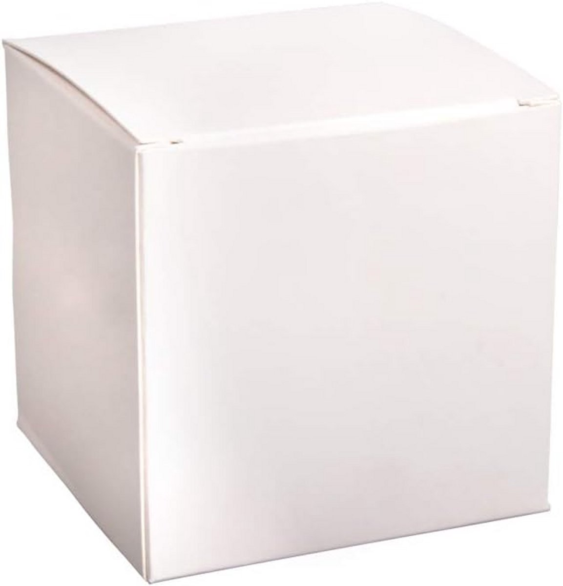 Set van 12 Witte Vierkante Kartonnen Cadeaudoosjes - Knutseldozen 7,5x7,5x7,5 cm