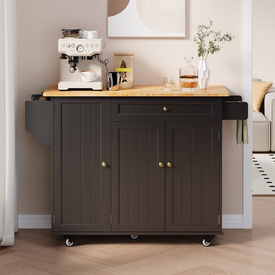 Organisateur De Couverts Rond En Bois - Porte-Ustensiles De Cuisine Pour Tiroir Ou Plan De Travail