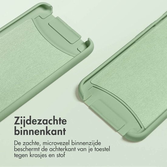 imoshion Hoesje - Geschikt voor Apple iPhone 13 Pro - Color Backcover met afneembaar koord - Groen