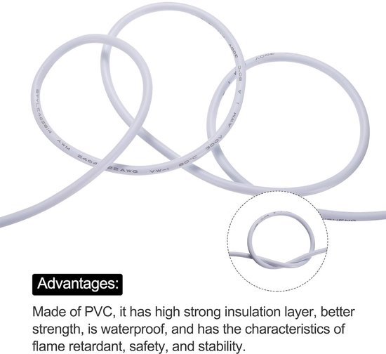 TUOFENG 22awg Siliconen Elektrische Draad Verlengkabel Cord 10 Meter Zwart 5 M Rood M 2 Dirigent Parallelle Lijn Zacht En Flexibel 22 Gauge Hook Up Zuurstofvrije Strengen Vertind Koperdraad 682020027