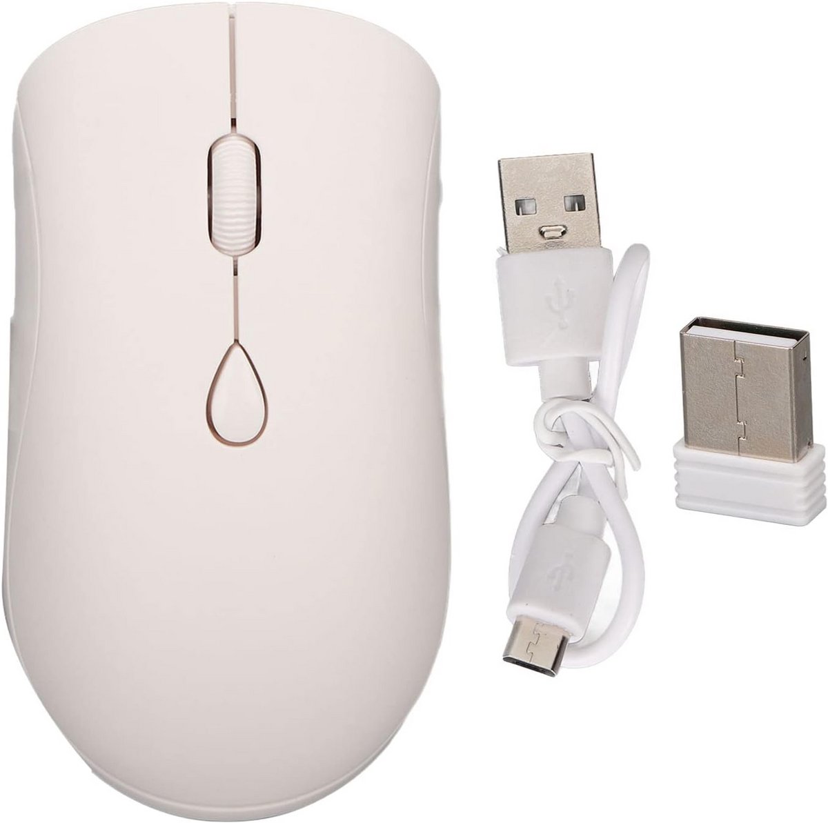 Stille Draadloze Muis met Bluetooth 5.2 en Oplaadbare Batterij – Ergonomisch & 1600 DPI