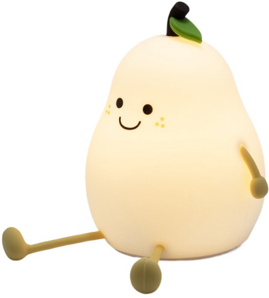 Nachtlampje - Bedlampje - Kindernachtlampje - Tiklampje - Zeven kleurenwisseling - USB oplaadbaar - Timer - Woondecoratie - Geschikt voor slaapkamers, studeerkamers en kinderkamers - Wit - 10*9*12 cm - 1W — afbeelding 2