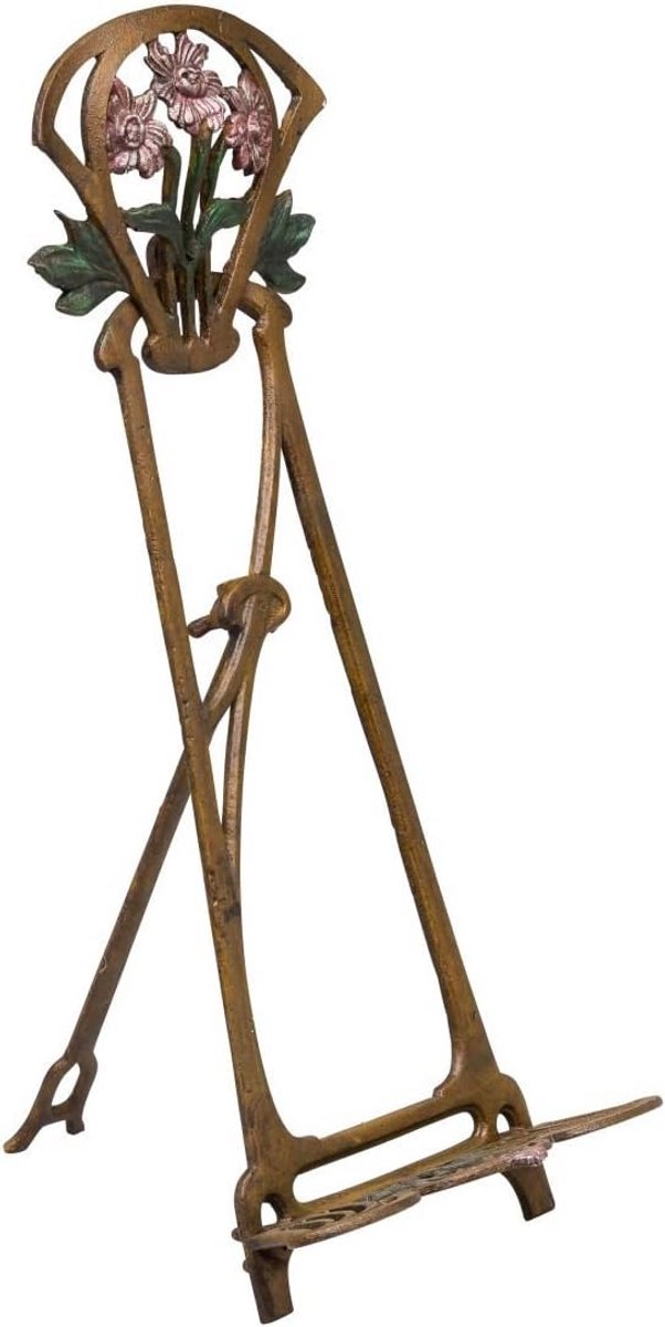 Antieke Fotostandaard Boekenstandaard IJzer 42 cm Hoog