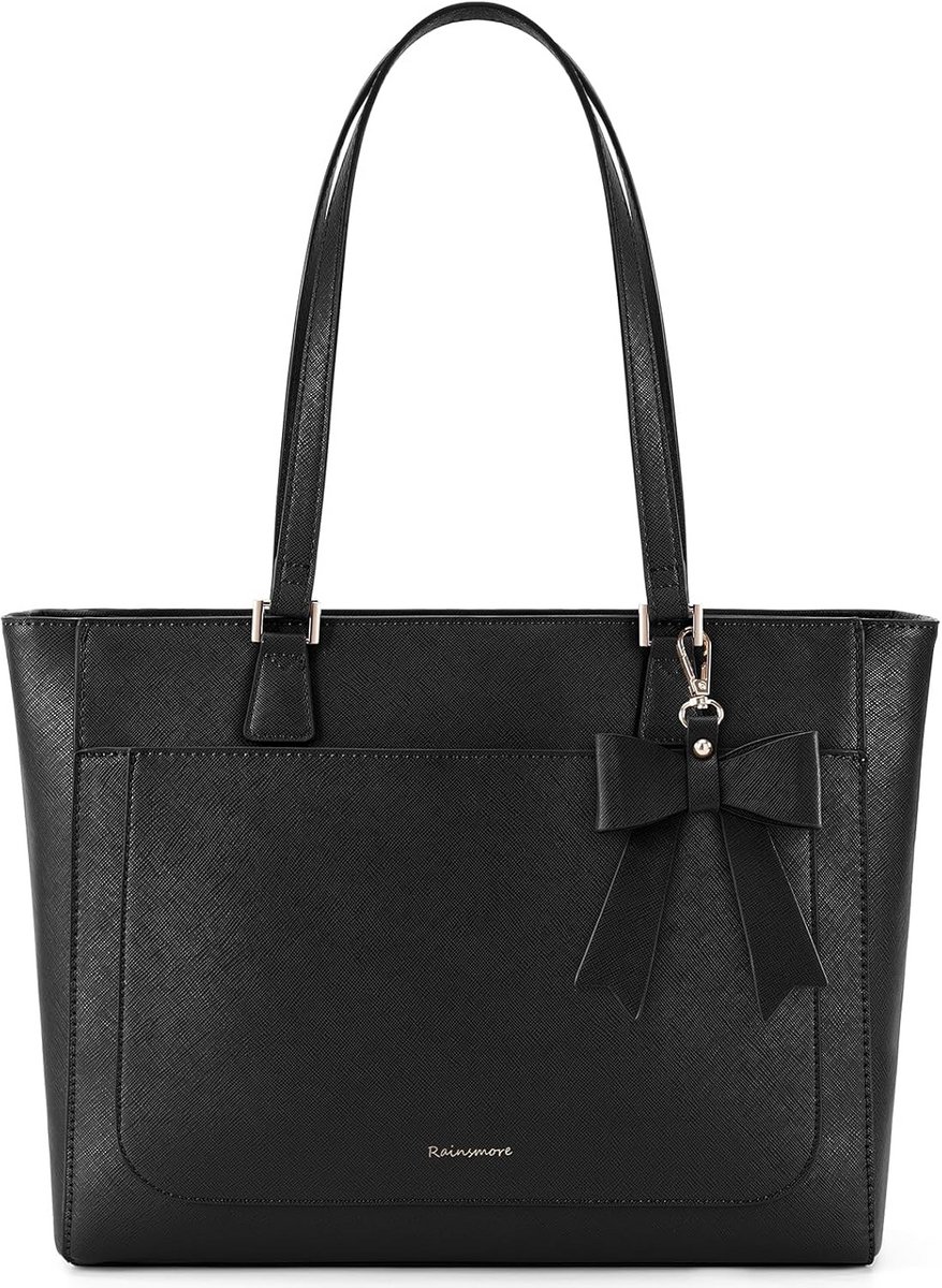 Grote Leren Schoudertas Dames - Ruime Tote Bag met Rits
