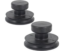 2 Stuks Rubberen Zuignap Handvatten voor Klankschalen - Tilhulpmiddel voor Meditatie