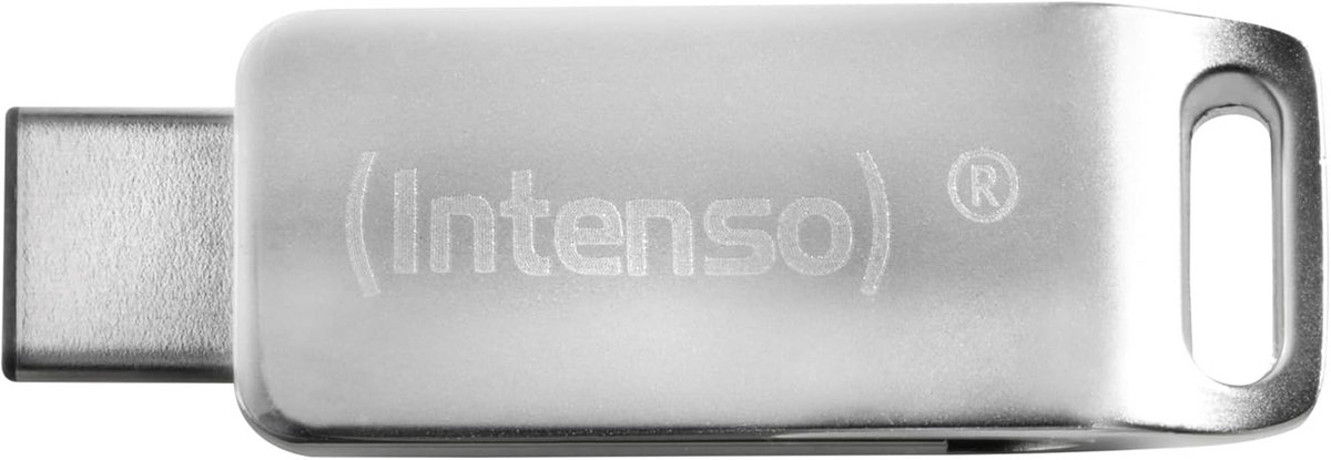 64GB Dual USB-stick USB-C en USB-A 3.2 Geheugenstick Zilver