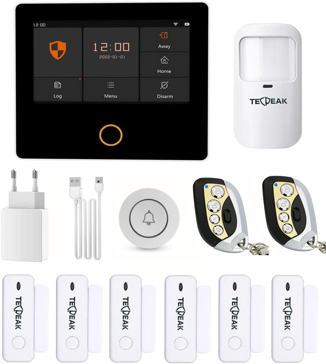 Draadloos Alarmsysteem Huis en Kantoor met WiFi/GSM/4G en Sirene
